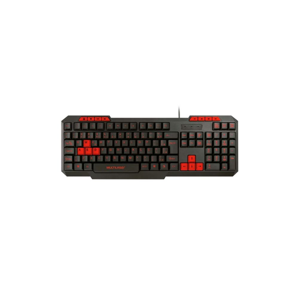 Teclado Gamer com Fio Multimídia Preto TC242 - Multilaser