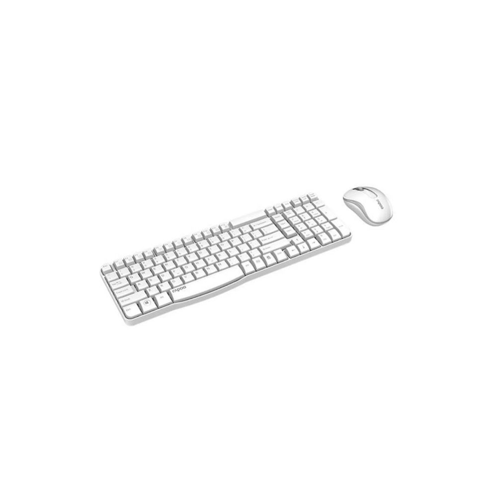 Kit Teclado e Mouse sem Fio RA002 Branco - Rapoo