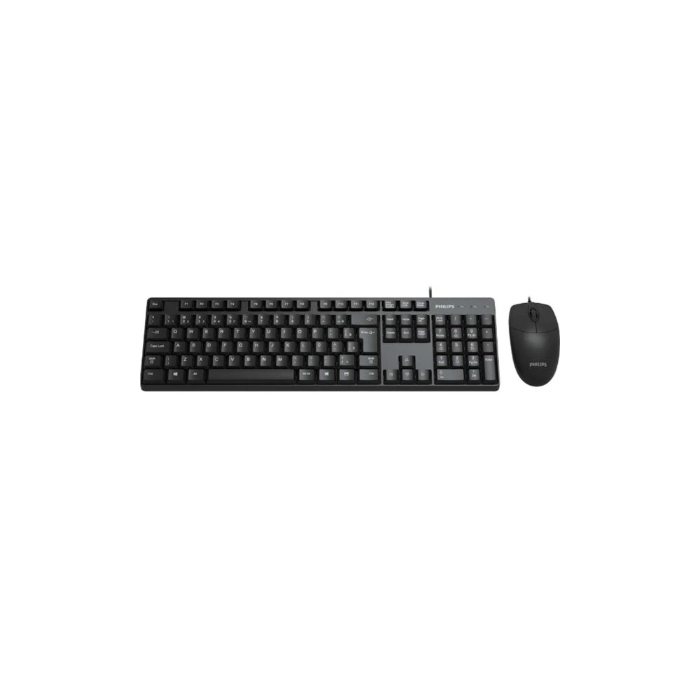 Kit Teclado e Mouse USB SPT6254 Preto - Philips