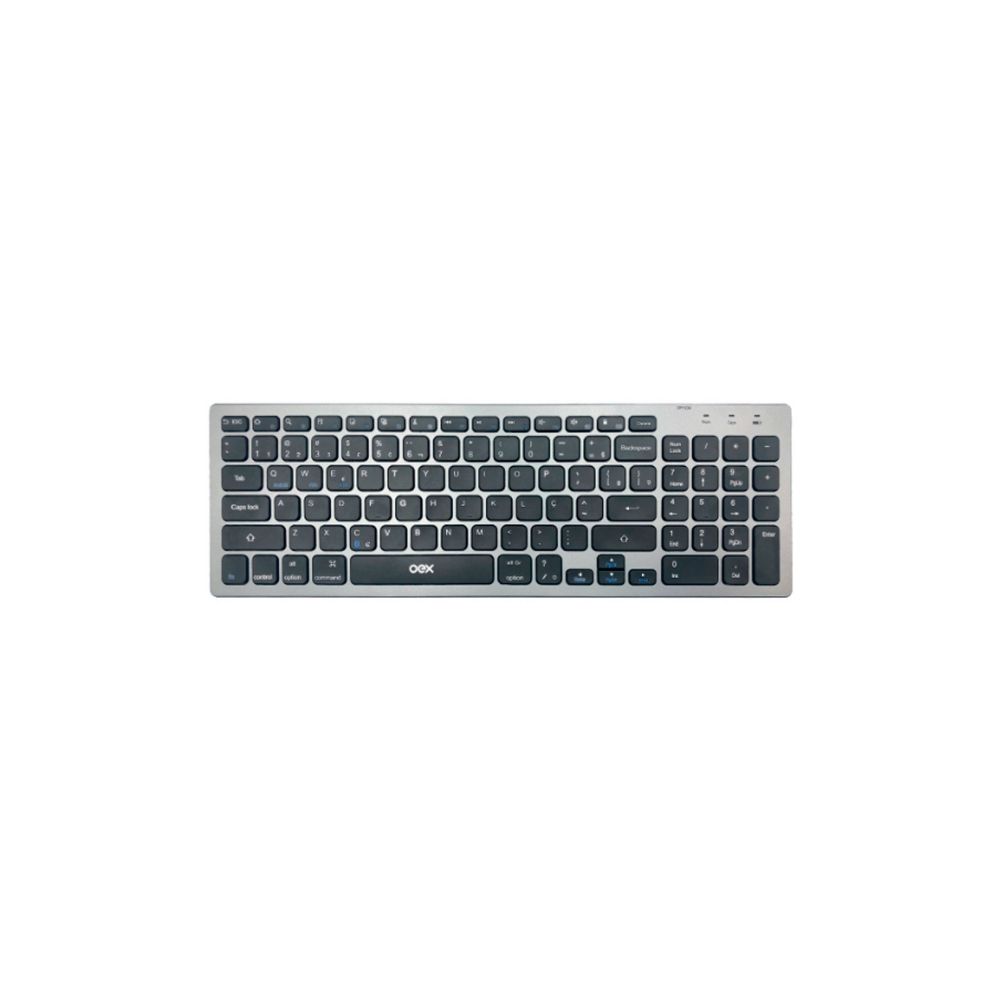 Teclado Bluetooth Prime Cinza e Preto TC504 - Oex