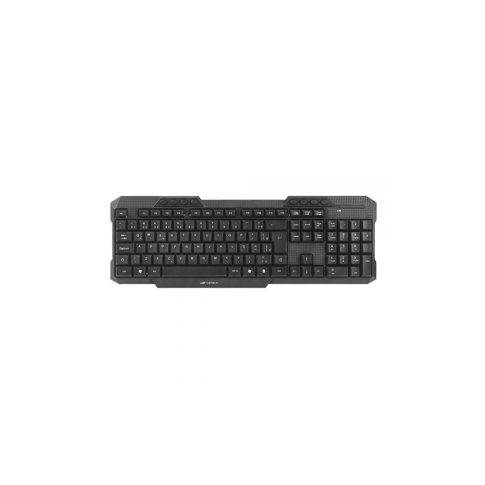 Kit Teclado e Mouse sem Fio K-W10BK Preto - C3Tech