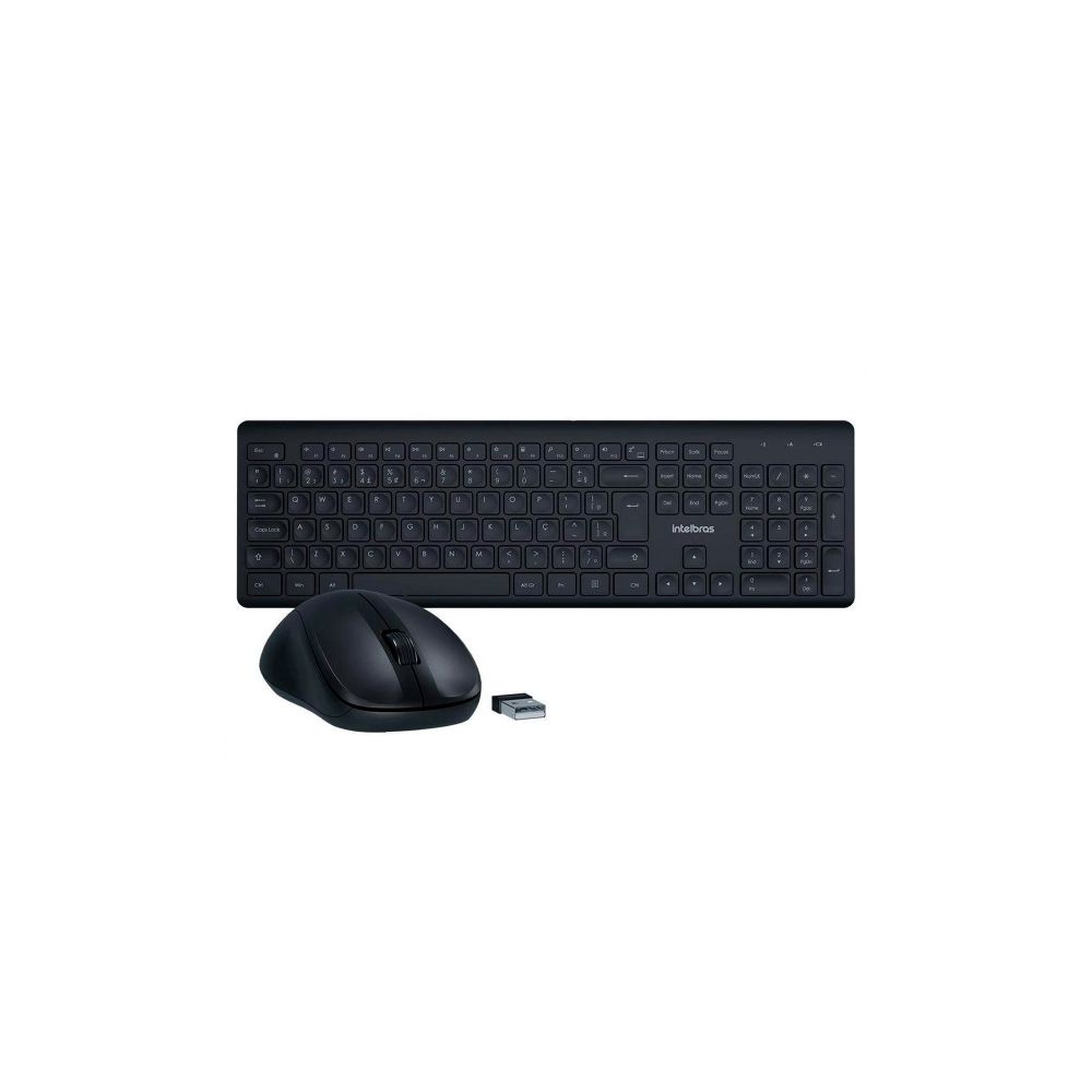 Kit Teclado e Mouse Sem Fio Preto Csi50 - Intelbras