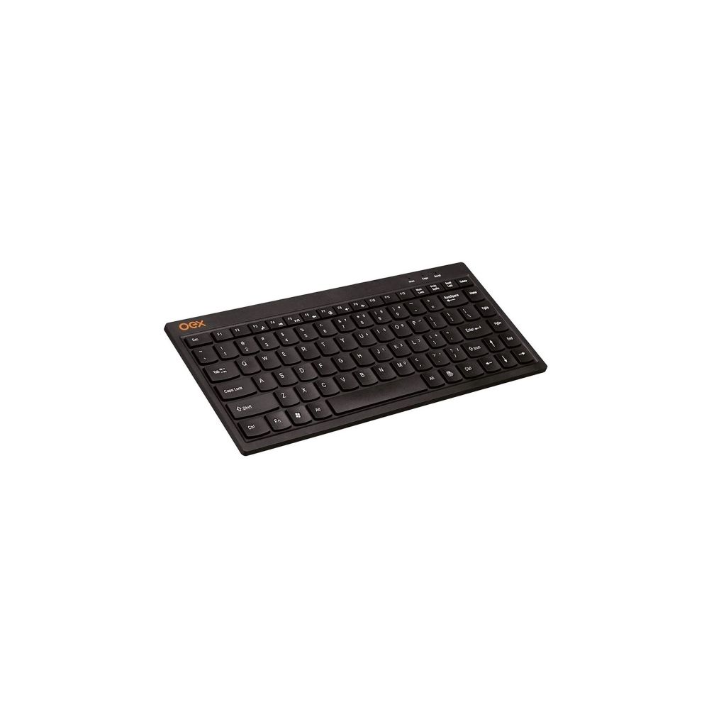 Teclado Mini Flat TC301 ABNT2 USB Preto - Oex