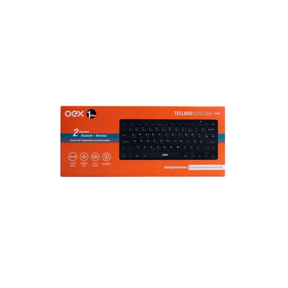 Teclado Elite Duo Wirelles TC508 Preto - OEX