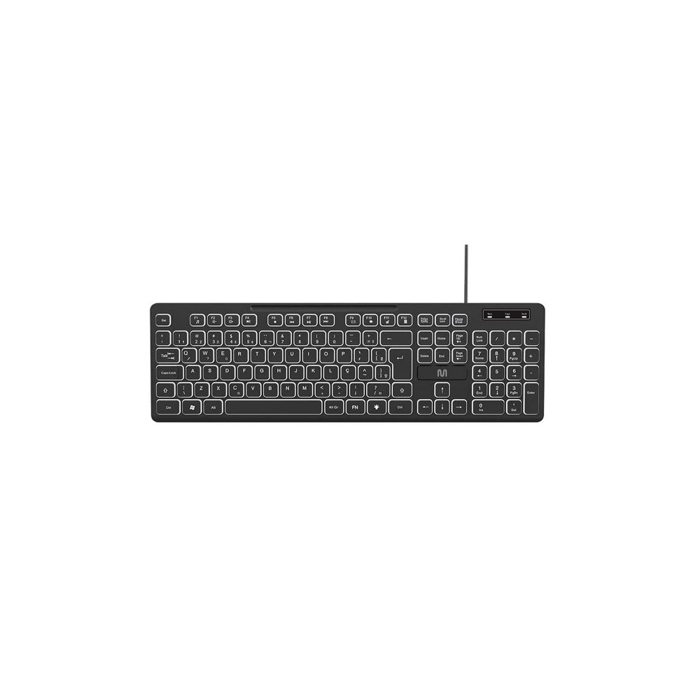 Teclado Com Fio Light 3 Níveis LED Ajustável - Multilaser