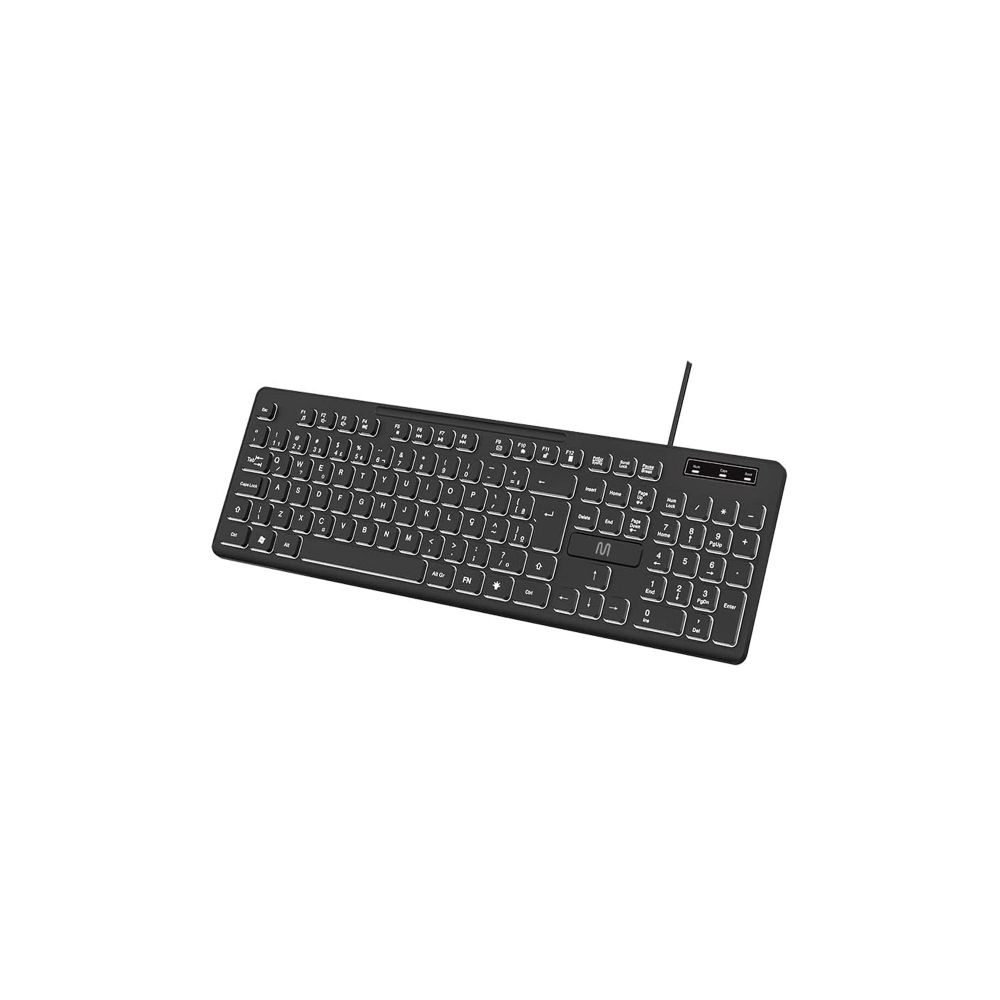 Teclado Com Fio Light 3 Níveis LED Ajustável - Multilaser