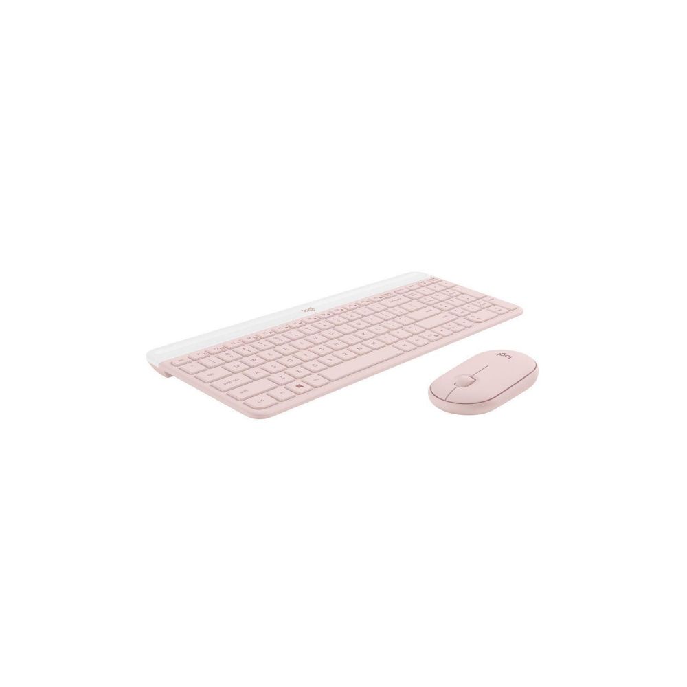 Kit com Teclado e Mouse Sem Fio Mk470 Rose - Logitech