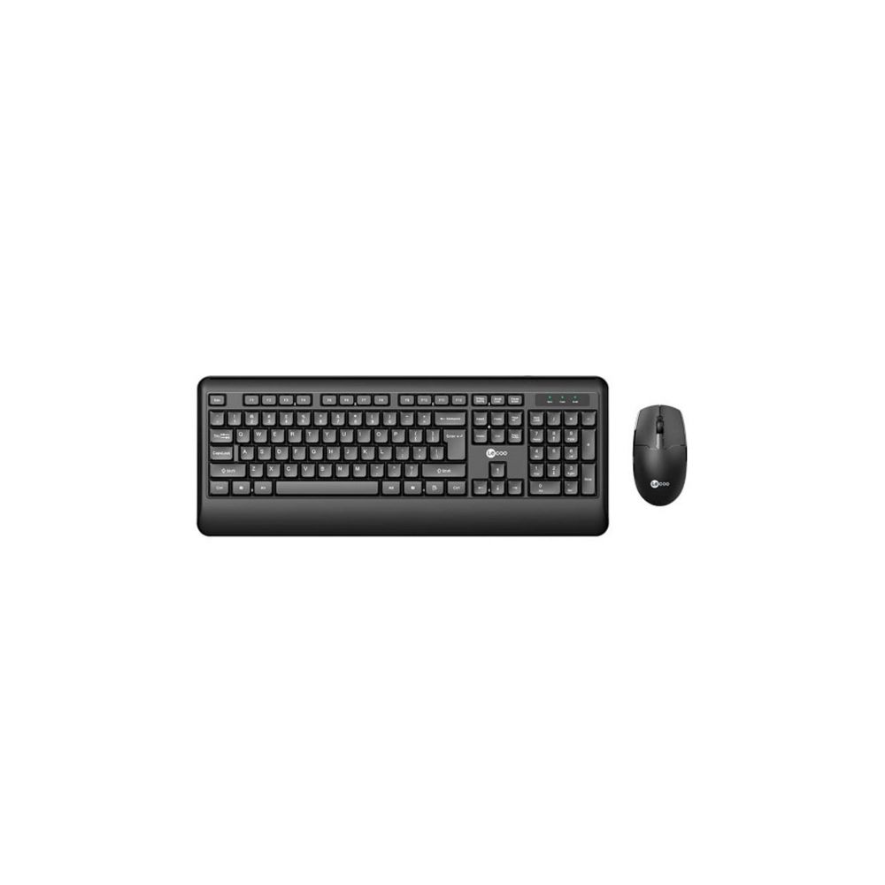 Kit Teclado e Mouse sem fio KW202 Preto - Lecco