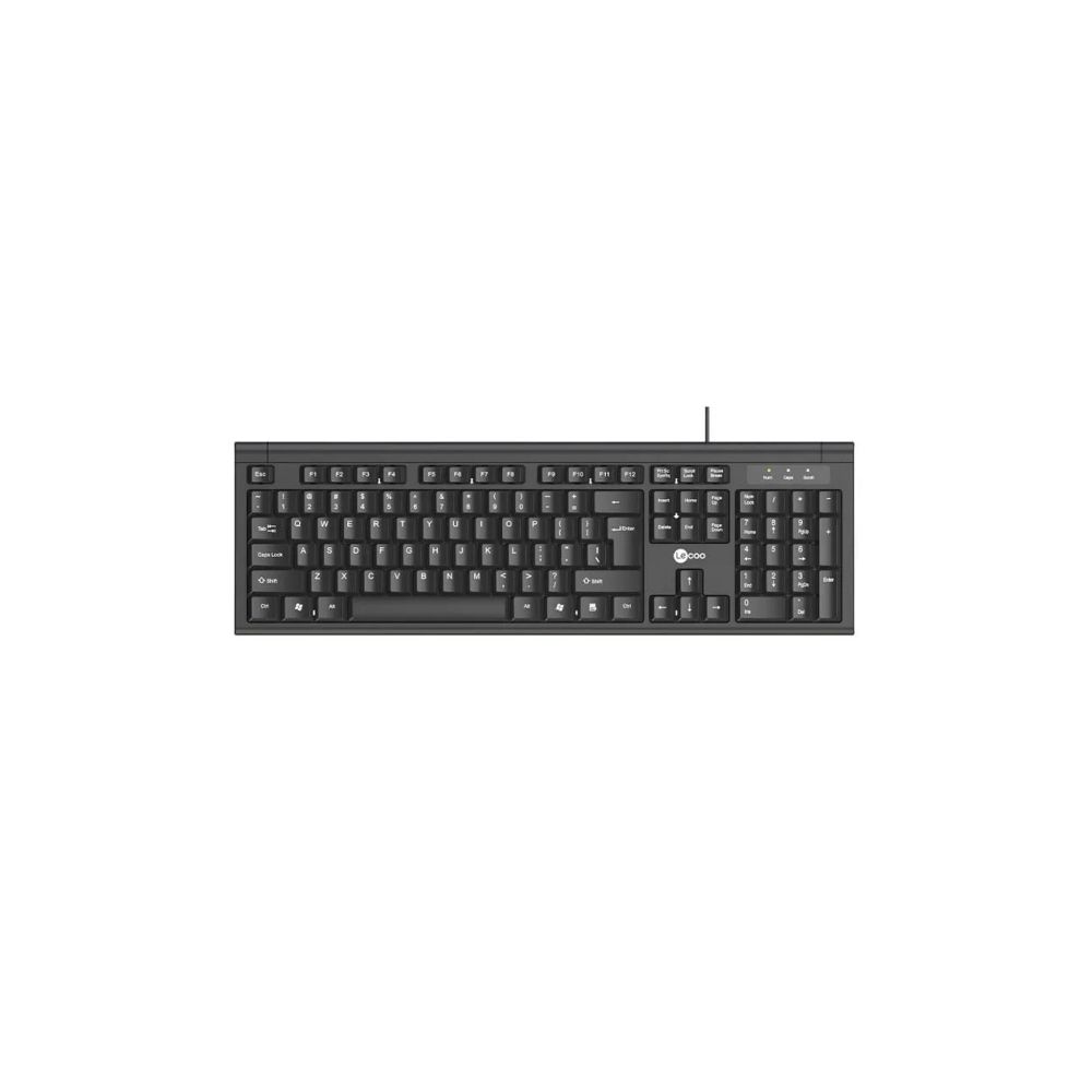 Teclado USB KB101 Preto - Lecoo