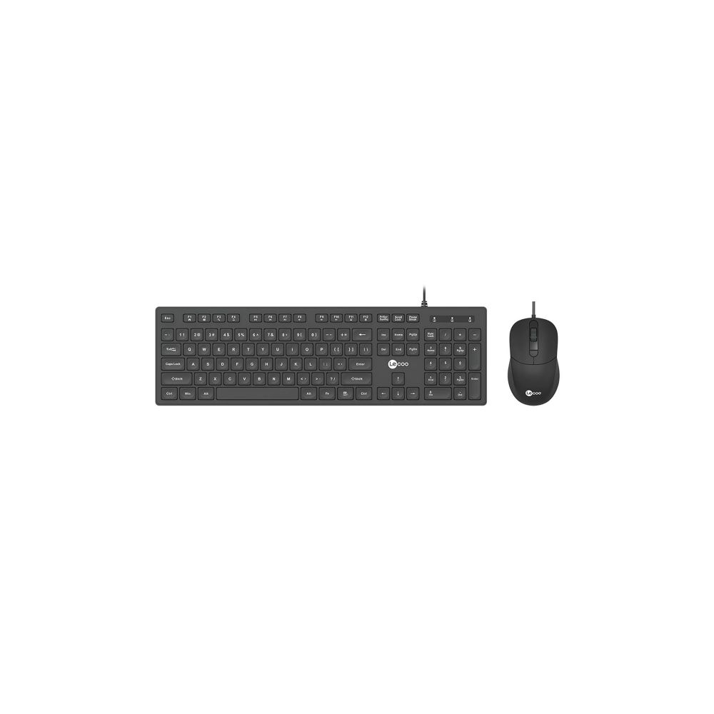 Kit Teclado e Mouse Tecla Baixa CM102 Preto - Lecoo