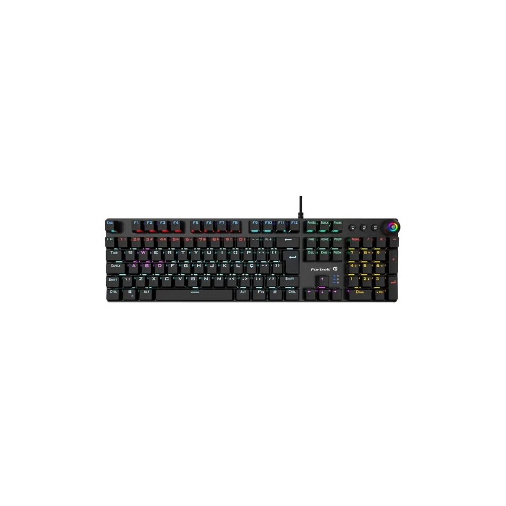 Teclado Gamer Mecânico K7 Black Edition Rainbow - Fortrek