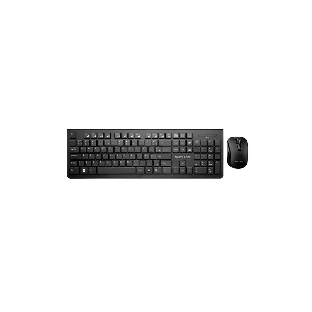 Combo Teclado + Mouse Sem Fio - Multilaser