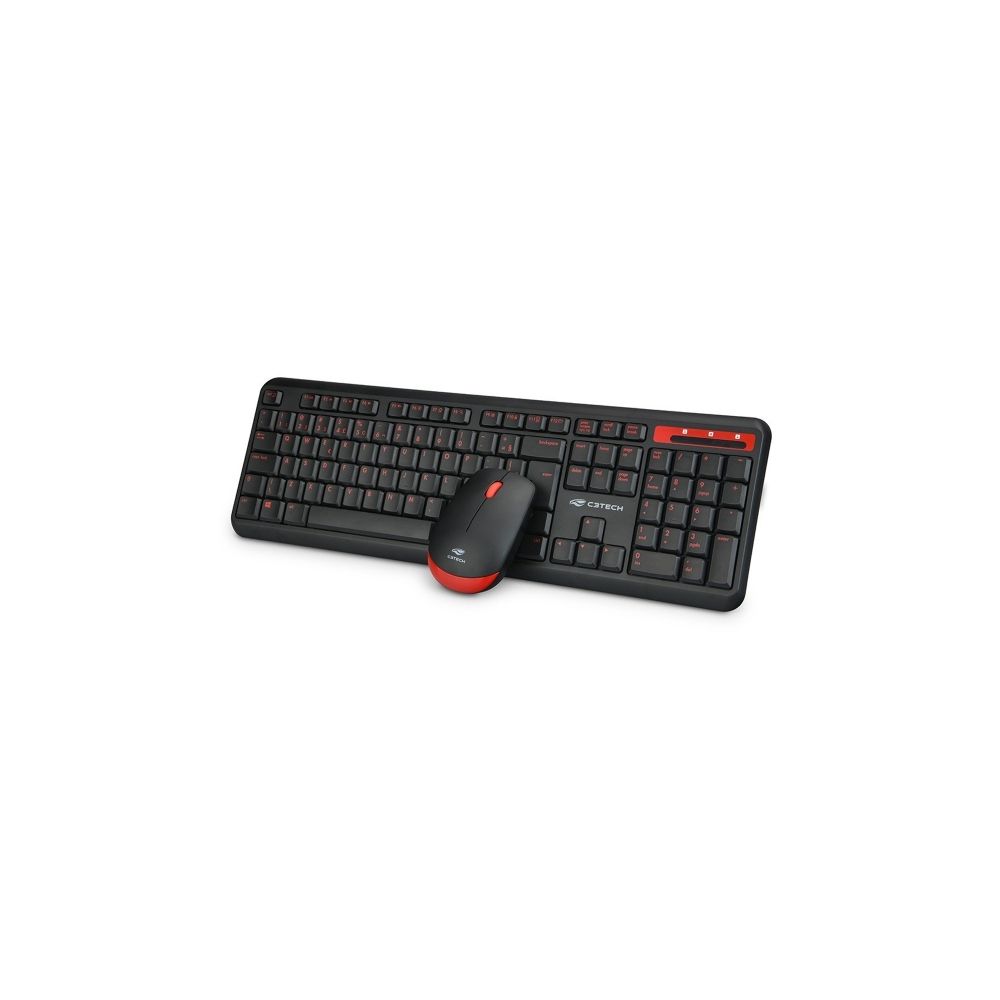 Teclado e Mouse sem fio K-W100 - C3Tech