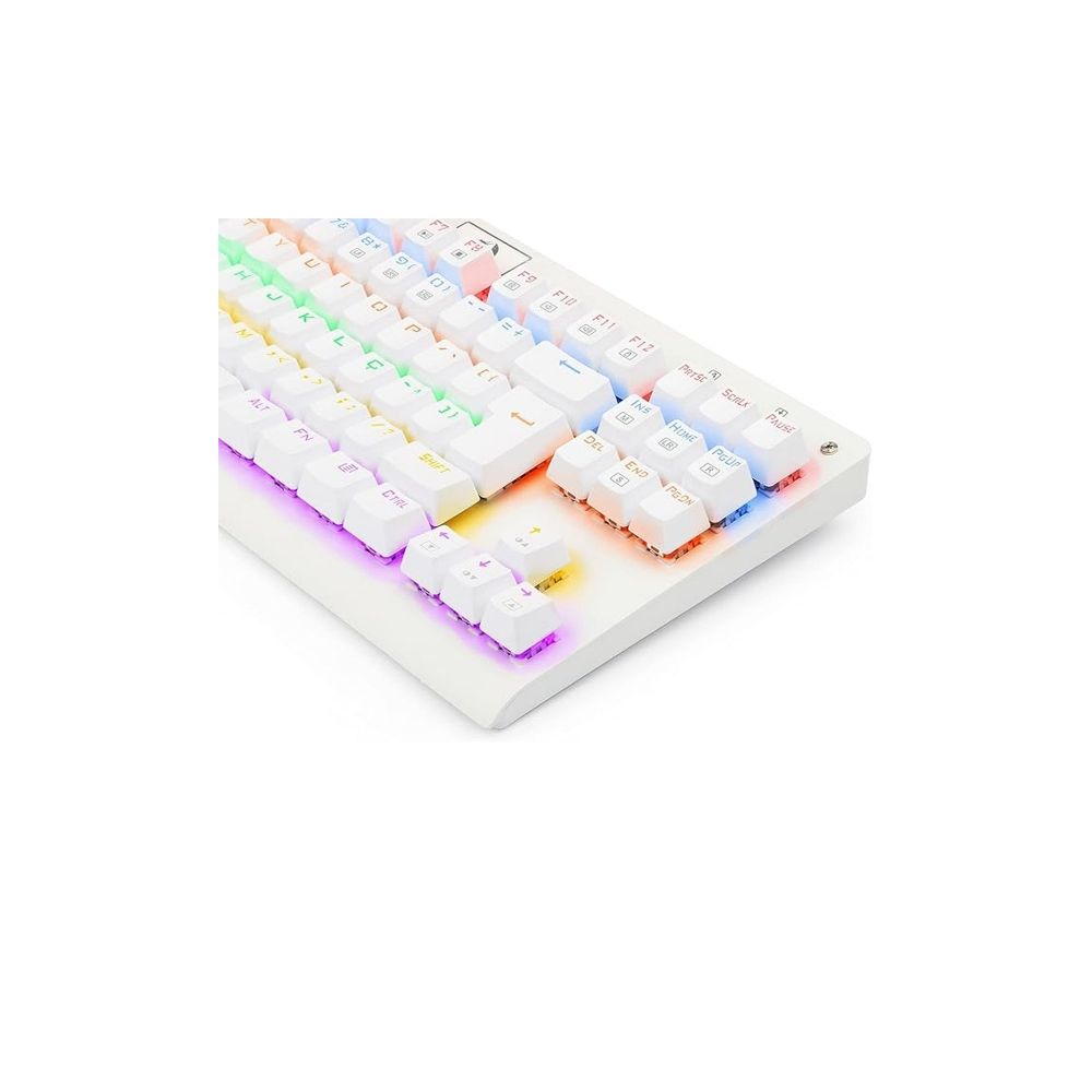 Teclado Gamer Mecânico RGB Switch Azul Branco – Redragon