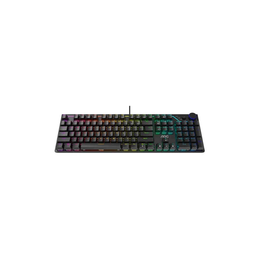 Teclado Gamer Mecanico Preto Switch Red Rgb - Aoc