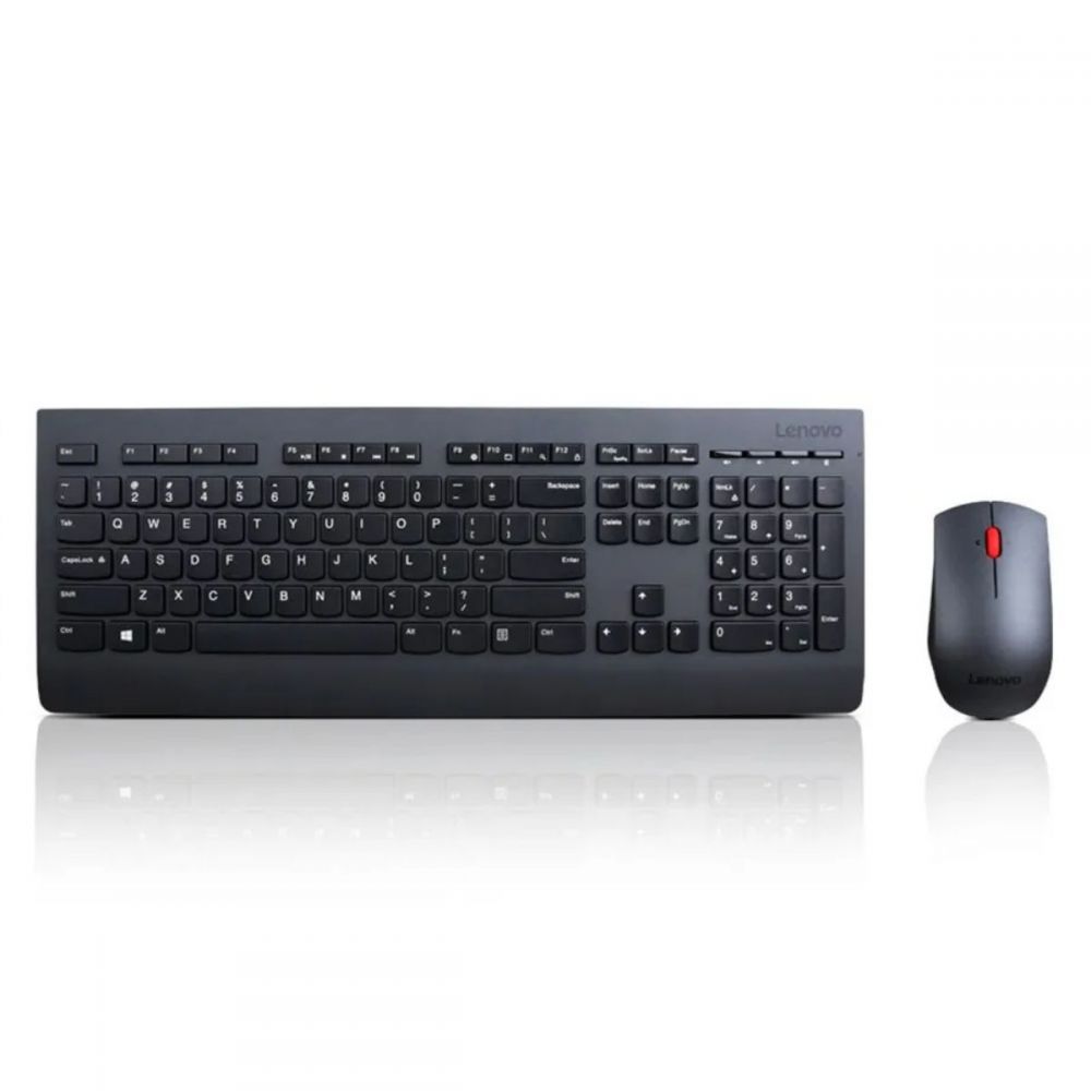 KIT Teclado e Mouse sem fio Laser 1600DPI  - Lenovo