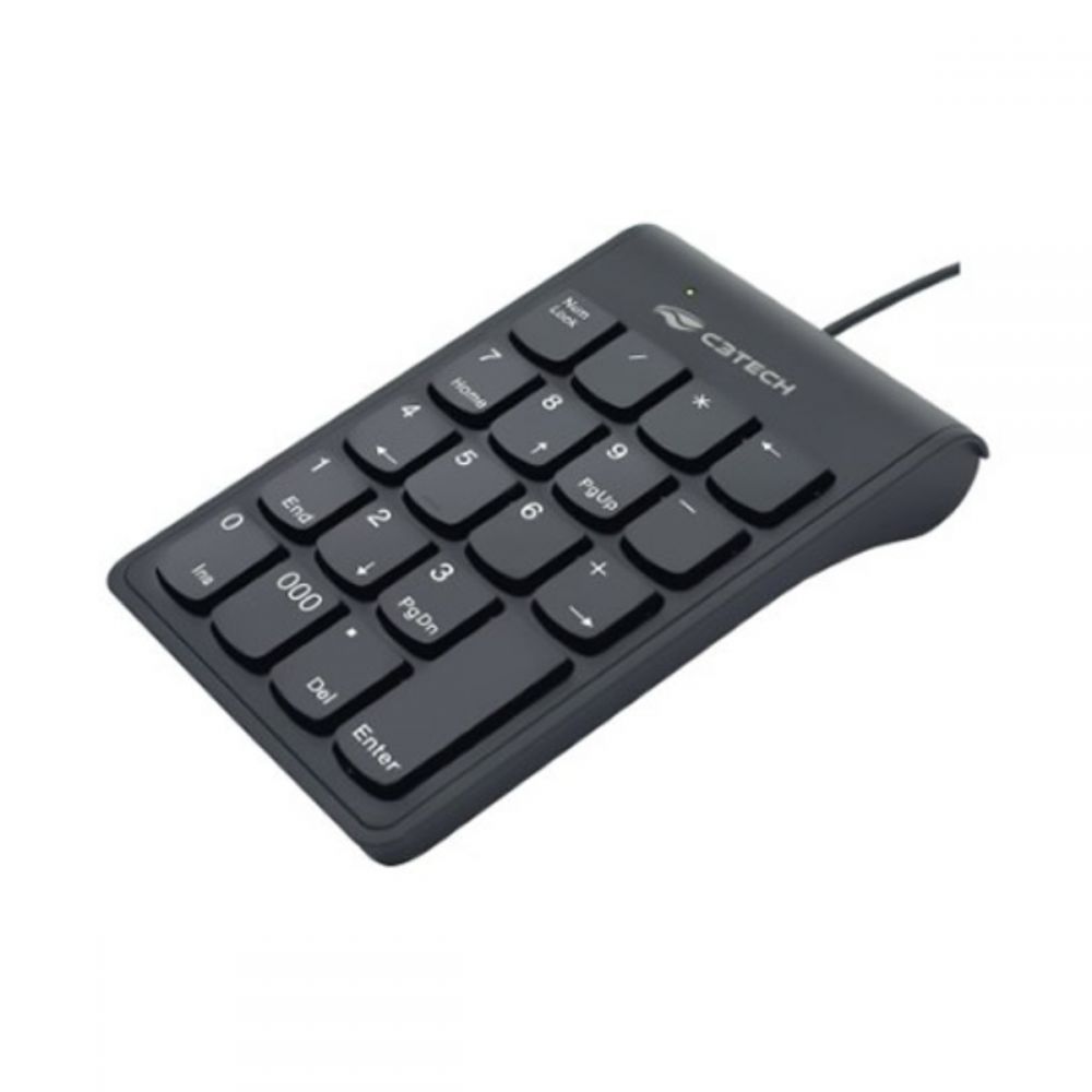 Teclado Númerico USB KN-12BK - C3Tech