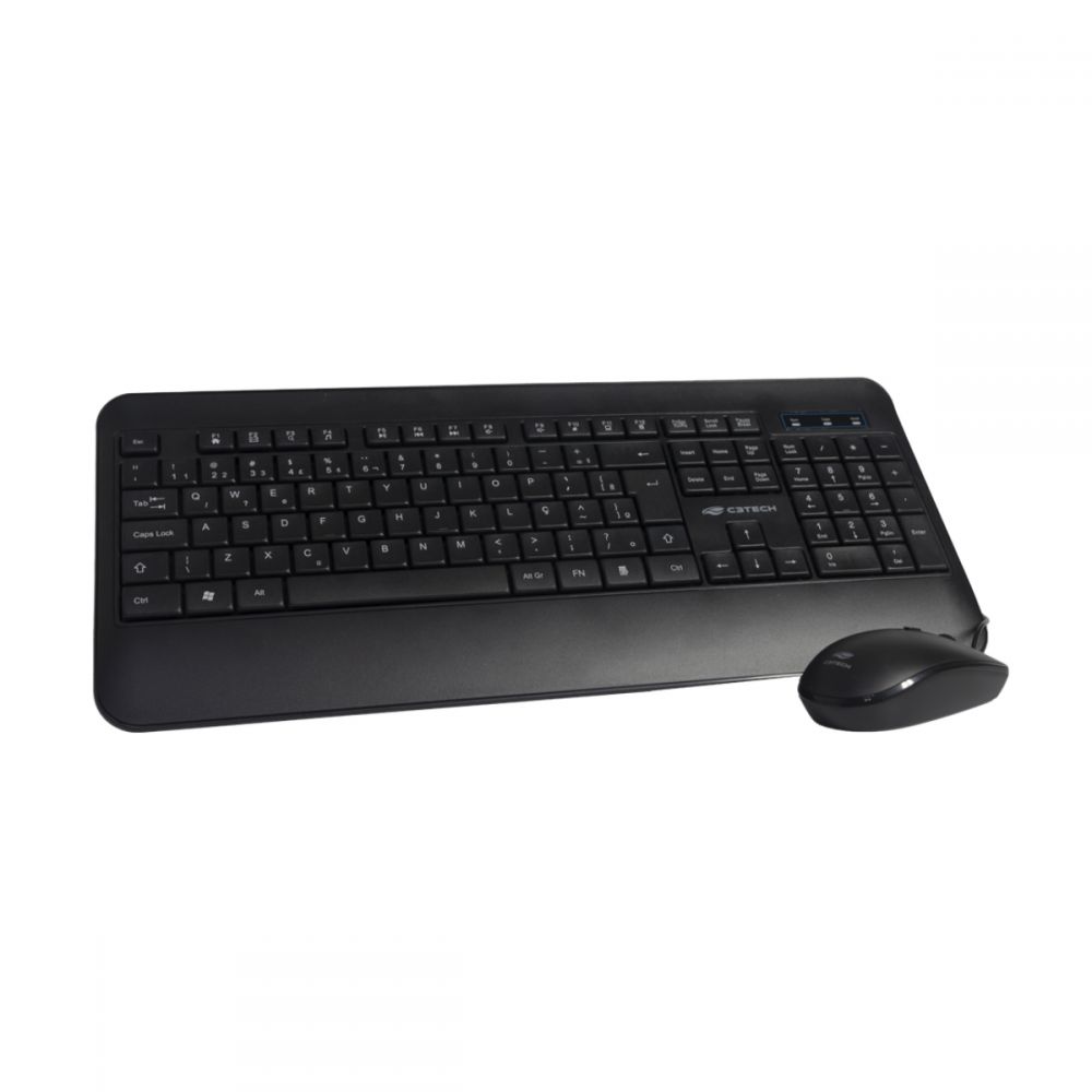 Kit Teclado + Mouse USB KT-200BK Preto  - C3Tech
