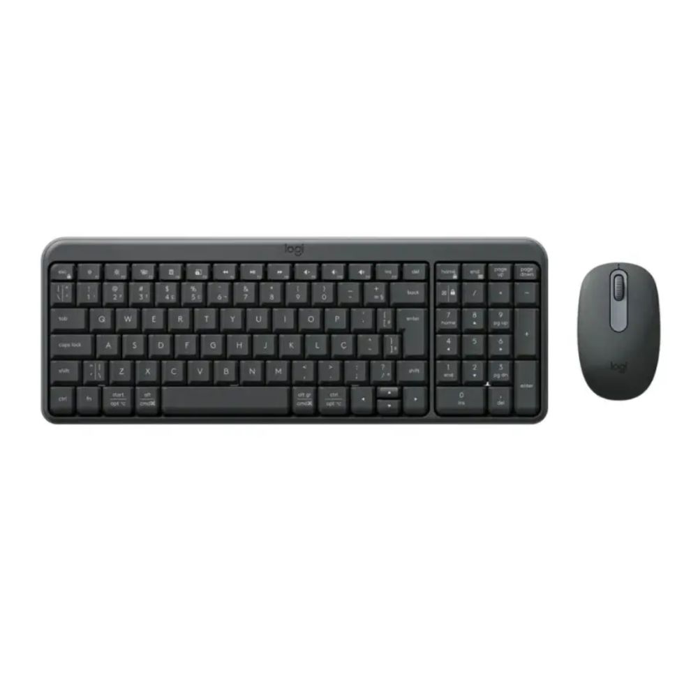 Kit Teclado e Mouse S/ Fio MK250 ABNT2 Preto - Logitech