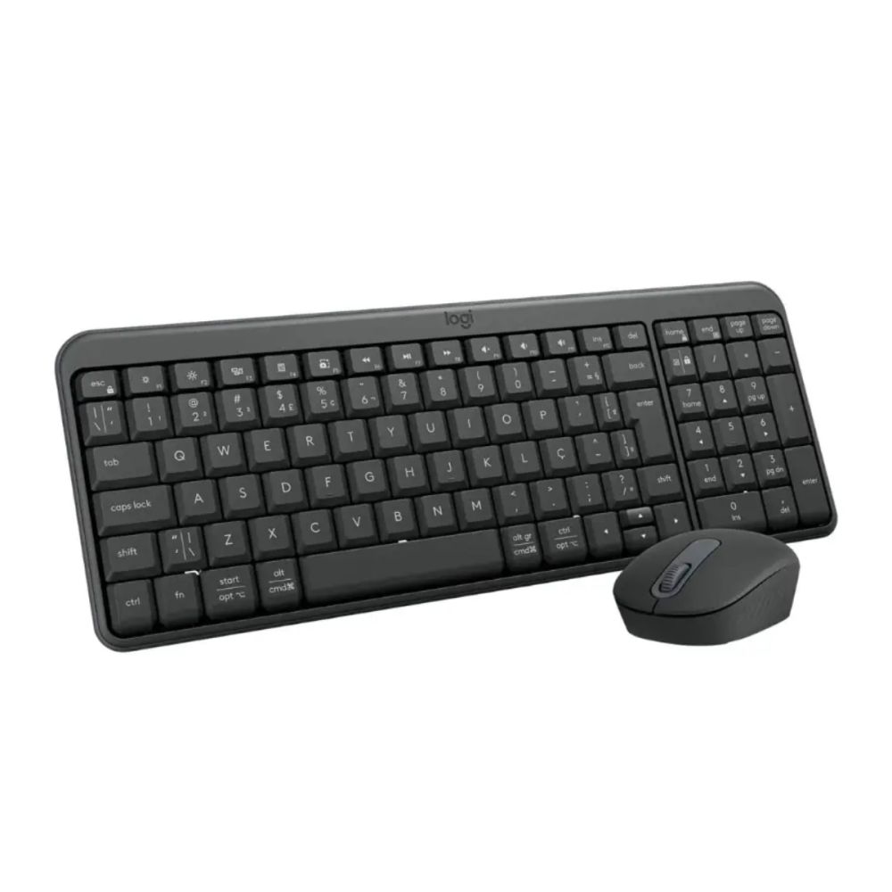 Kit Teclado e Mouse S/ Fio MK250 ABNT2 Preto - Logitech