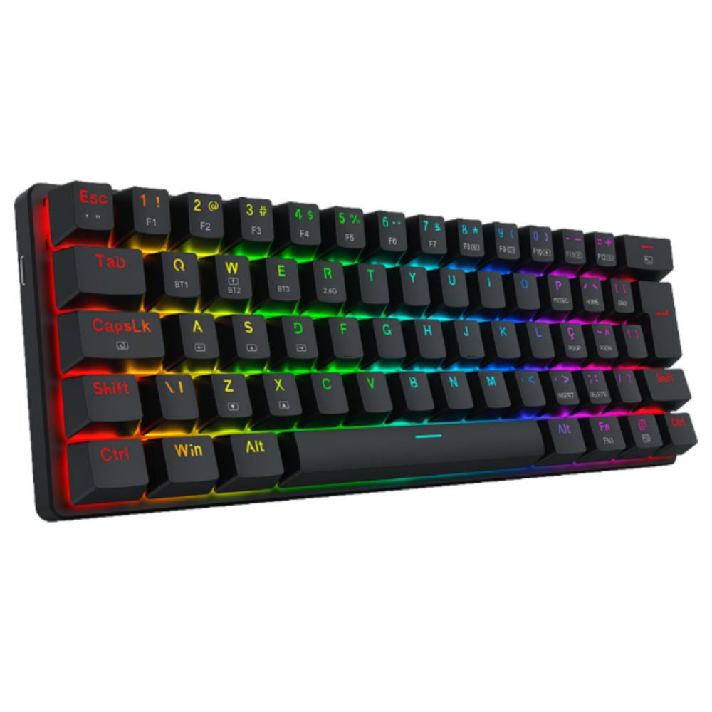 Teclado Gamer Jax Pro RGB Switch Marrom K613-KBS - Redragon