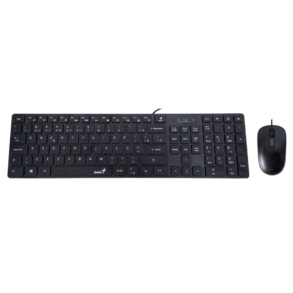 Kit Teclado e Mouse SlimStar C126 USB Preto - Genius