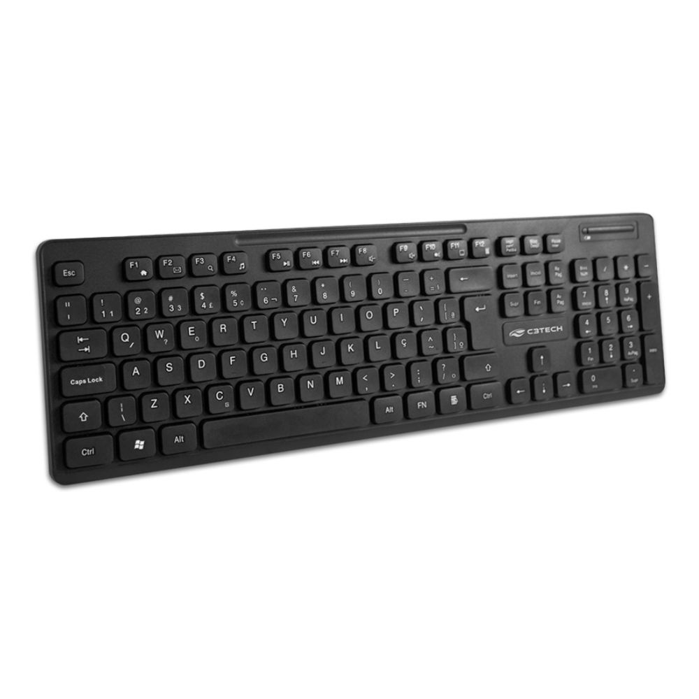 Kit Teclado + Mouse Sem Fio K-W20BK - C3Tech