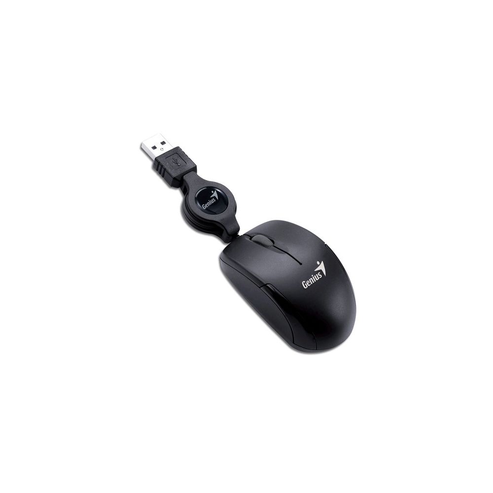 Mouse Micro Traveler Retrátil USB Preto - Genius