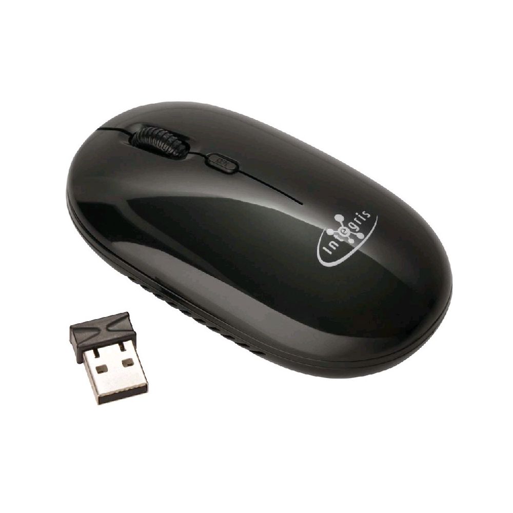 Mouse sem Fio Óptico Slim USB 2.4GHZ Preto 353WI - Integris
