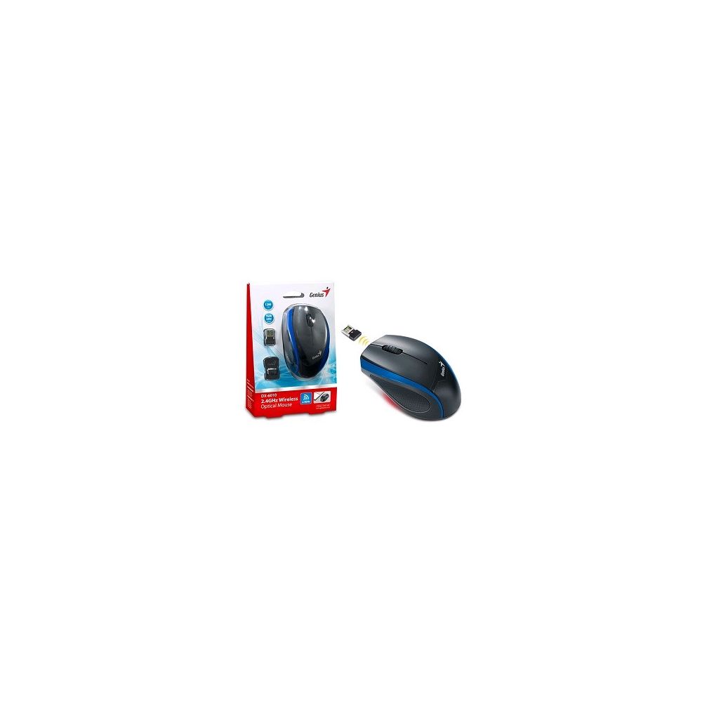 Mouse Wireless Genius DX-6010 G-Stream Azul 1200dpi  - Genius