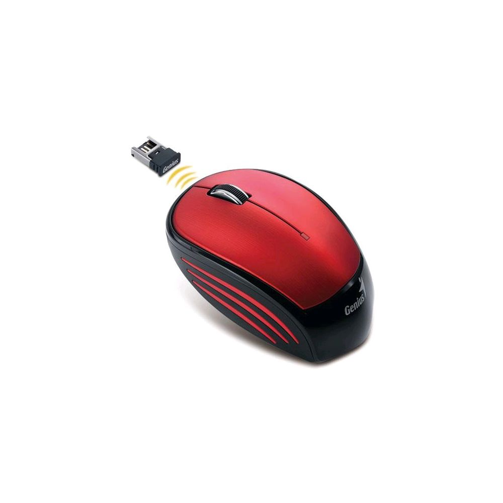 Mouse Wireless NX-6500 USB Infravermelho 1200 DPI Vermelho - Genius