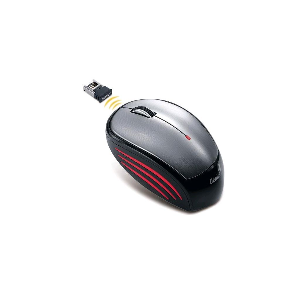 Mouse Wireless NX-6500USB Infravermelho 1200 Cinza Genius