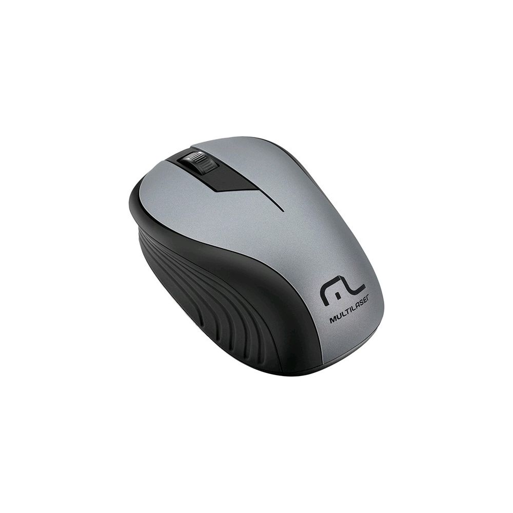 Mouse Sem Fio Preto Grafite USB - Multilaser