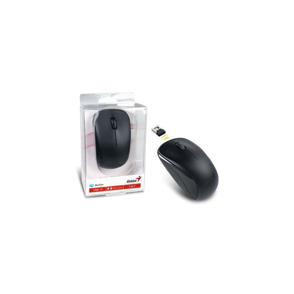Mouse Wireless Nx-7000 Blueeye, Preto, 2,4 Ghz - Genius