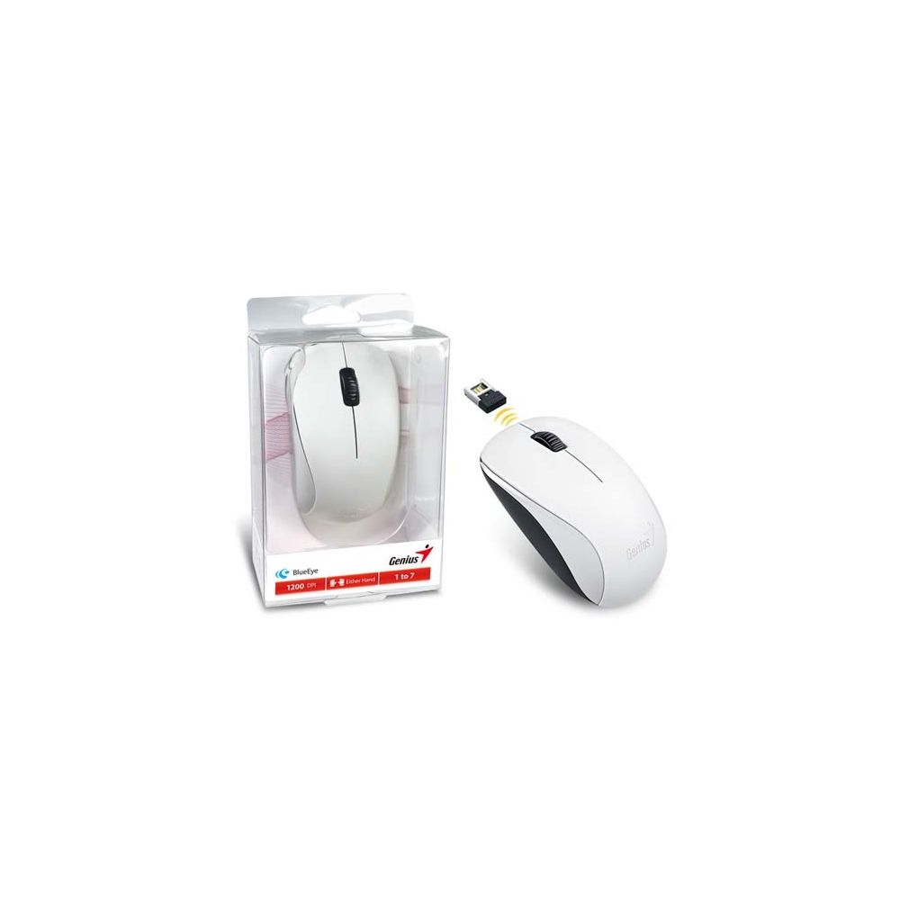 Mouse Wireless NX-7000 Blueeye branco 2,4GHZ 1200DPI Genius