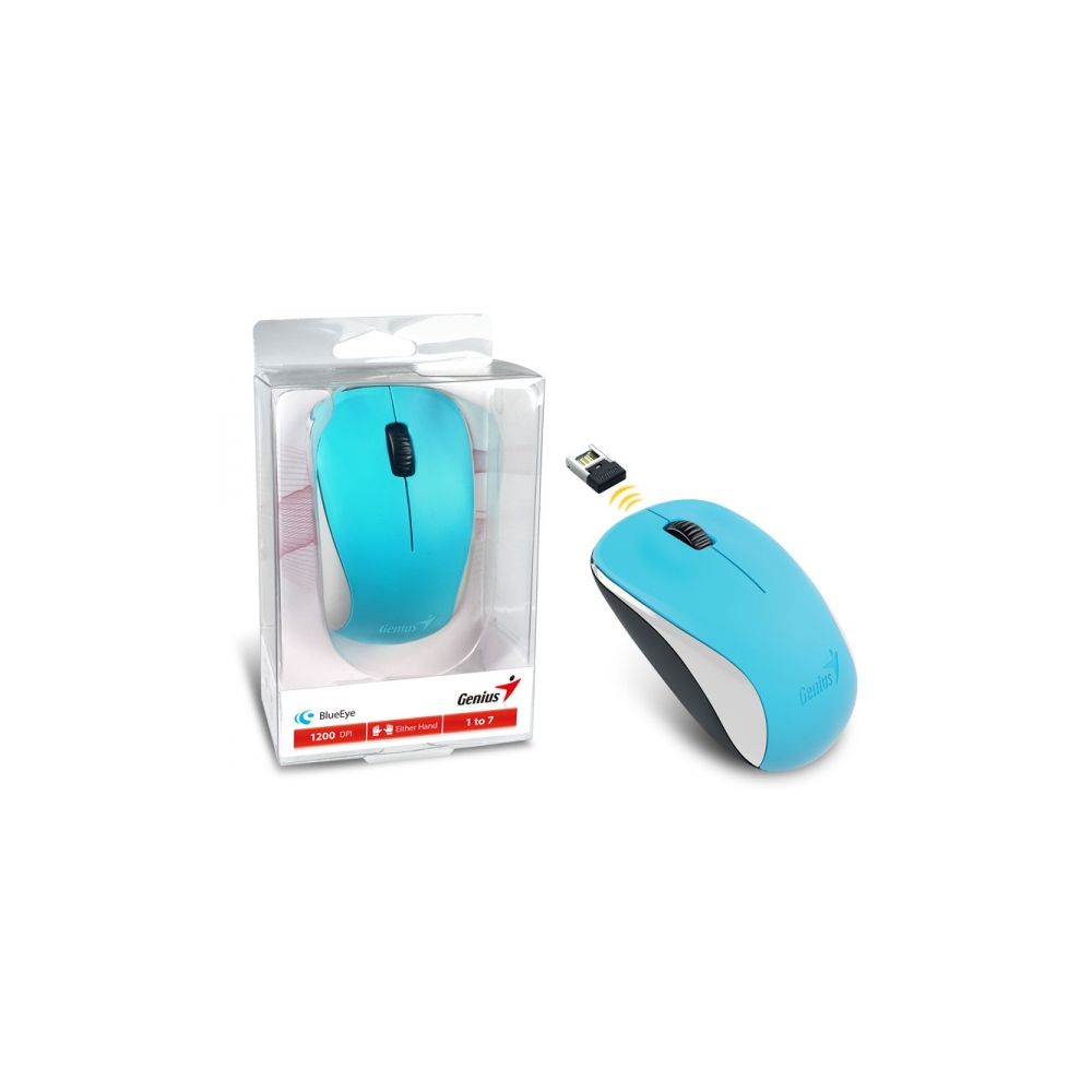 Mouse Wireless Genius NX-7000 Azul 2,4GHZ 1200DPI - Genius