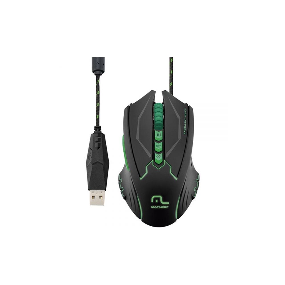 Mouse Gamer Warrior 2500 Dpi com 8 Botões - Pc