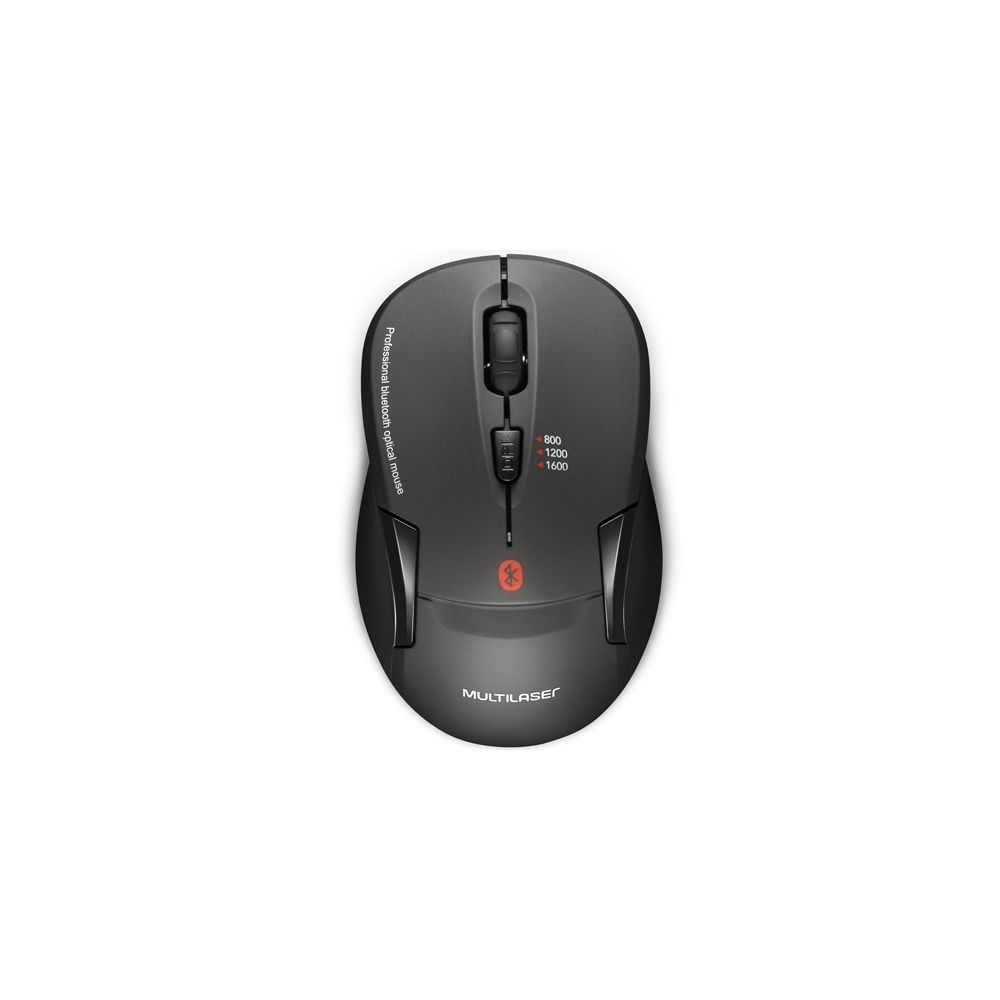 Mouse Sem Fio 1600 DPI Bluetooth Preto MO254 - Multilaser