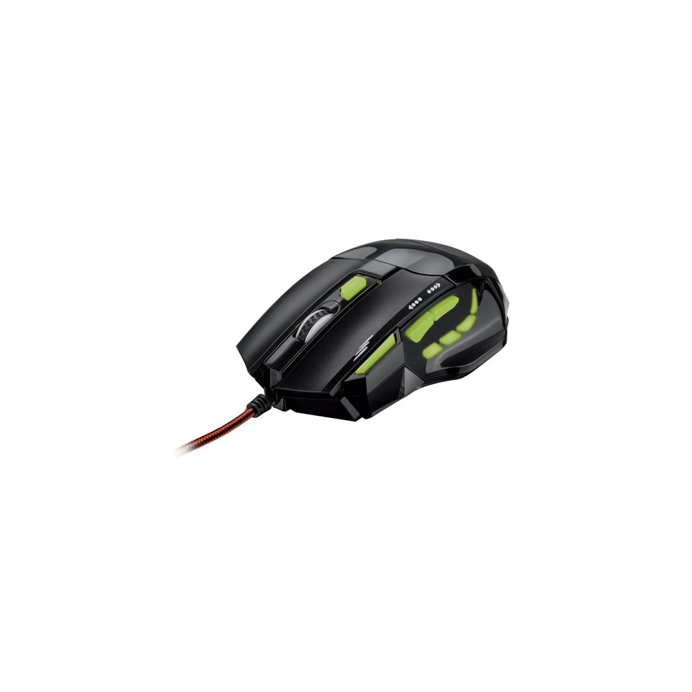 Mouse Gamer 2400DPI Preto e Verde MO208 - Multilaser