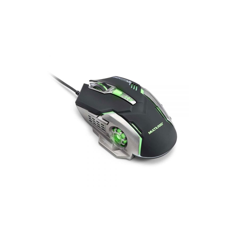 Mouse Gamer Óptico MO269 Grafite/Preto USB - Multilaser 