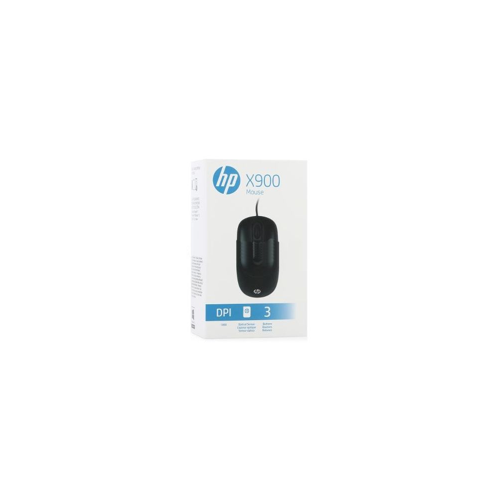 Mouse Óptico X900, Preto, X900, V1S46AA#ABL - HP