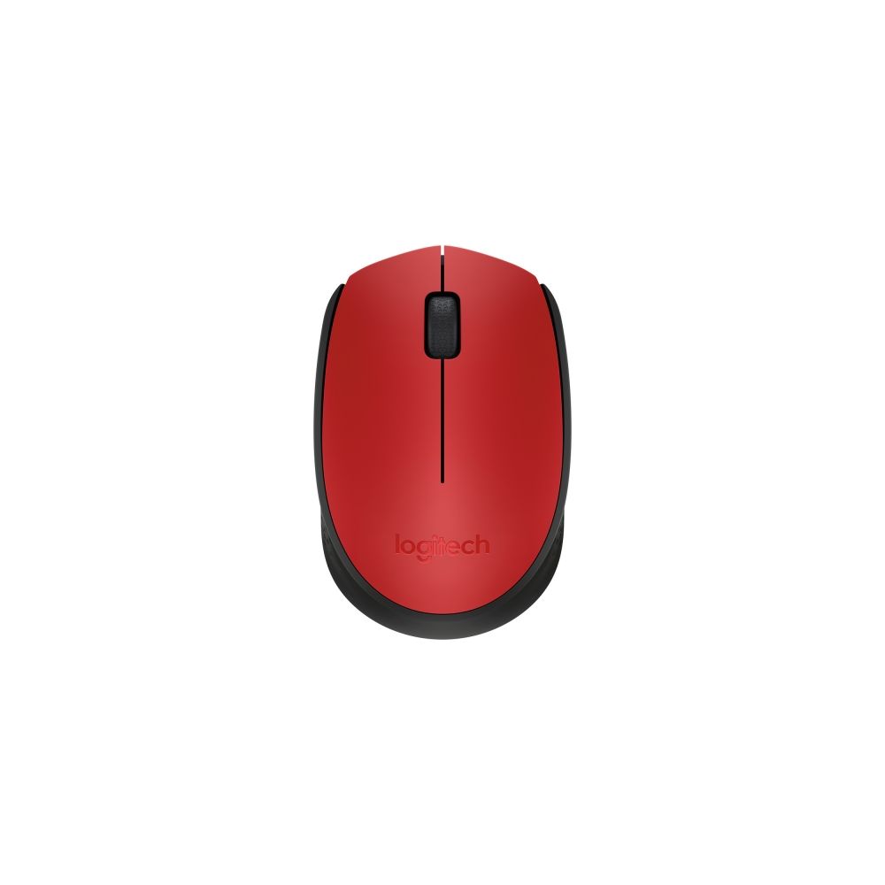 Mouse Óptico Sem Fio, M170, Preto/Vermelho, USB - Logitech 