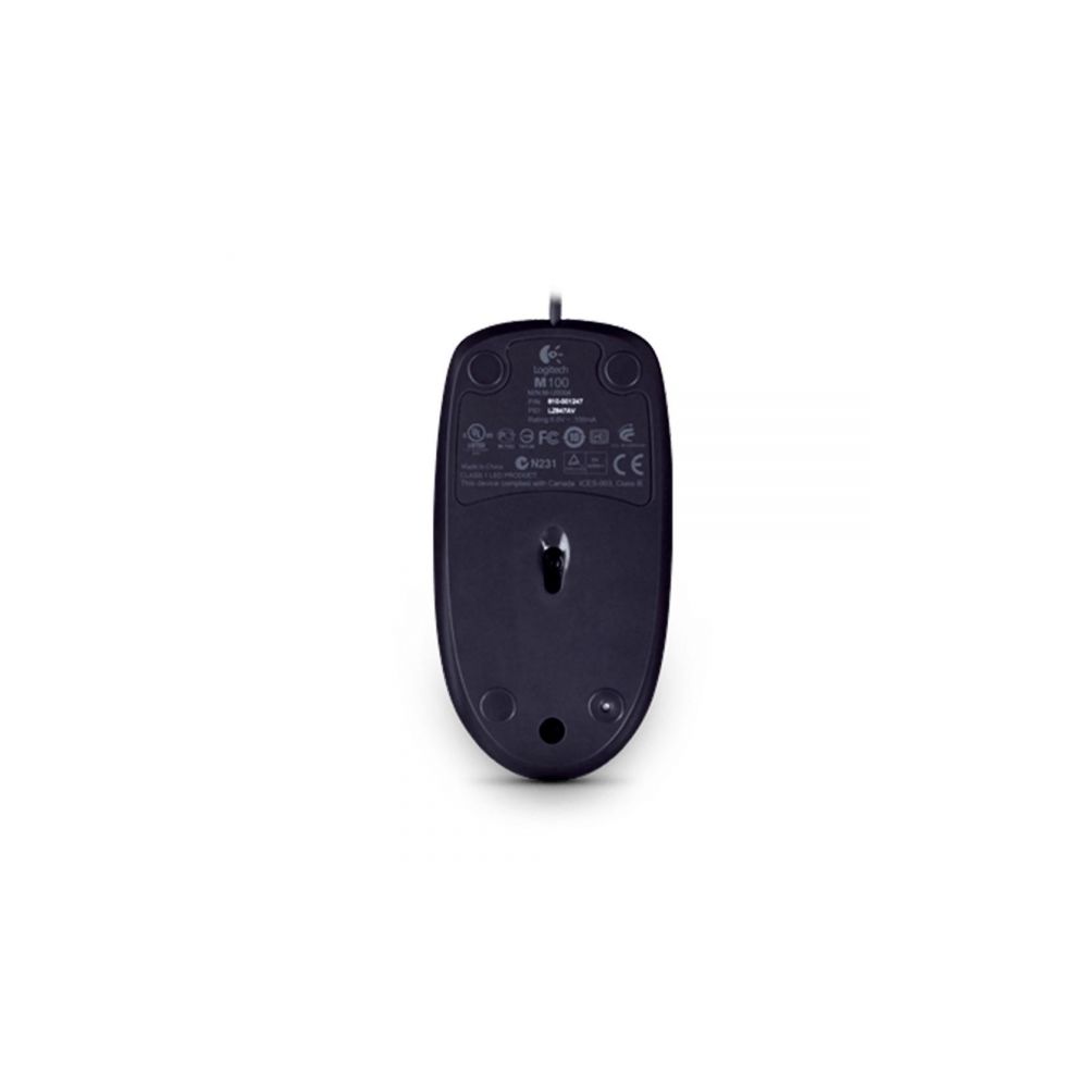 Mouse Óptico M100 Preto USB 1000 DPI - Logitech