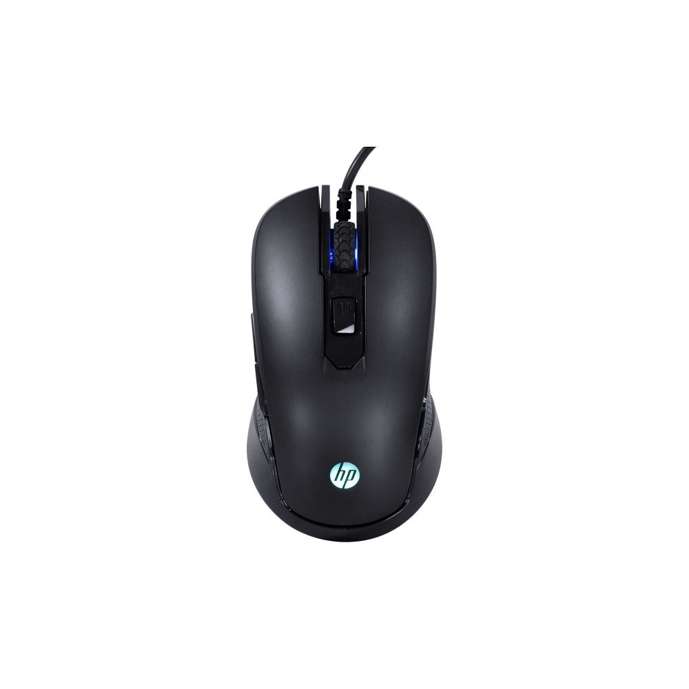 Mouse Gamer M200S Preto, 2400 DPI, 6 Botões, USB - HP