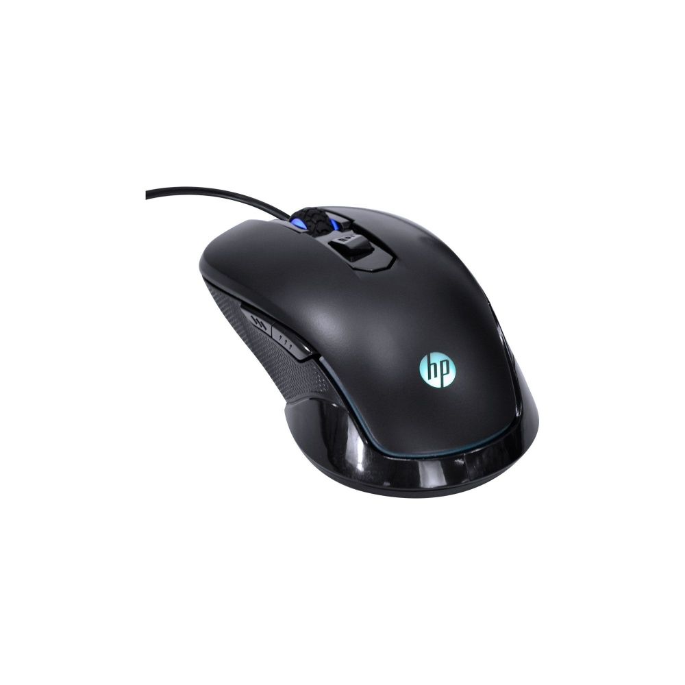 Mouse Gamer M200S Preto, 2400 DPI, 6 Botões, USB - HP