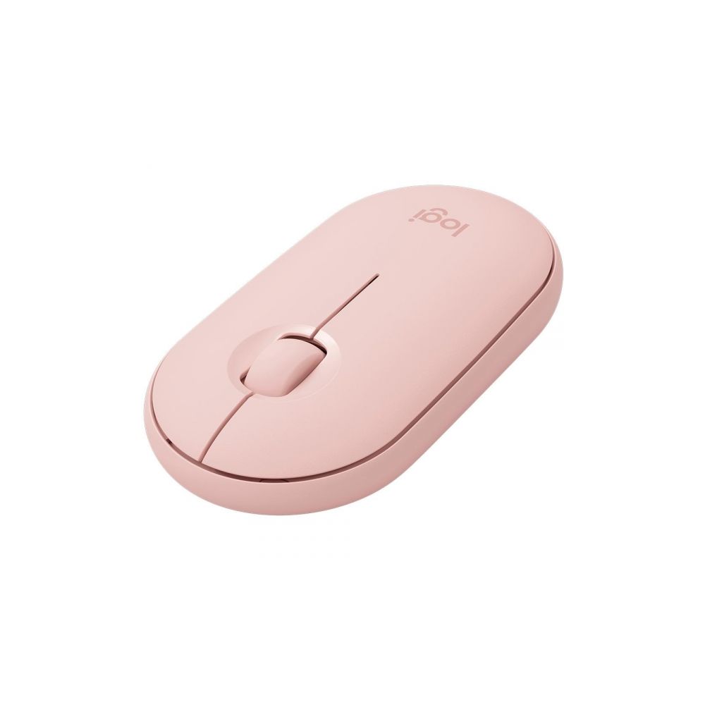 Mouse Óptico Sem Fio M350, Pebble, 1000 DPI, Rosa Logitech