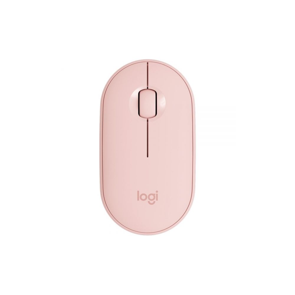 Mouse Óptico Sem Fio M350, Pebble, 1000 DPI, Rosa Logitech