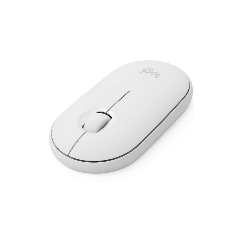 Mouse Óptico Sem Fio M350 Pebble 1000 DPI Branco - Logitech