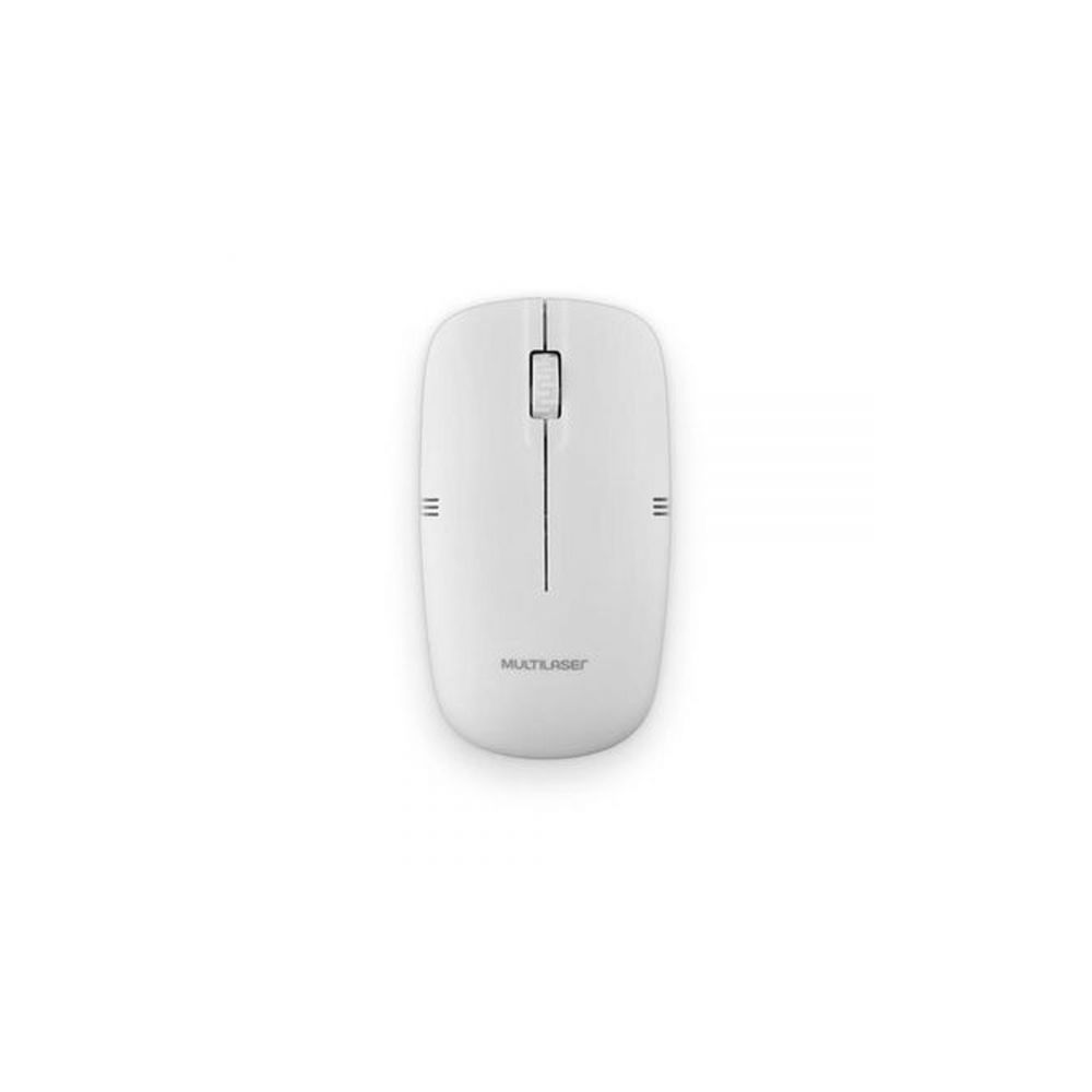 Mouse Sem Fio 2.4Ghz USB Branco MO286 - Multilaser