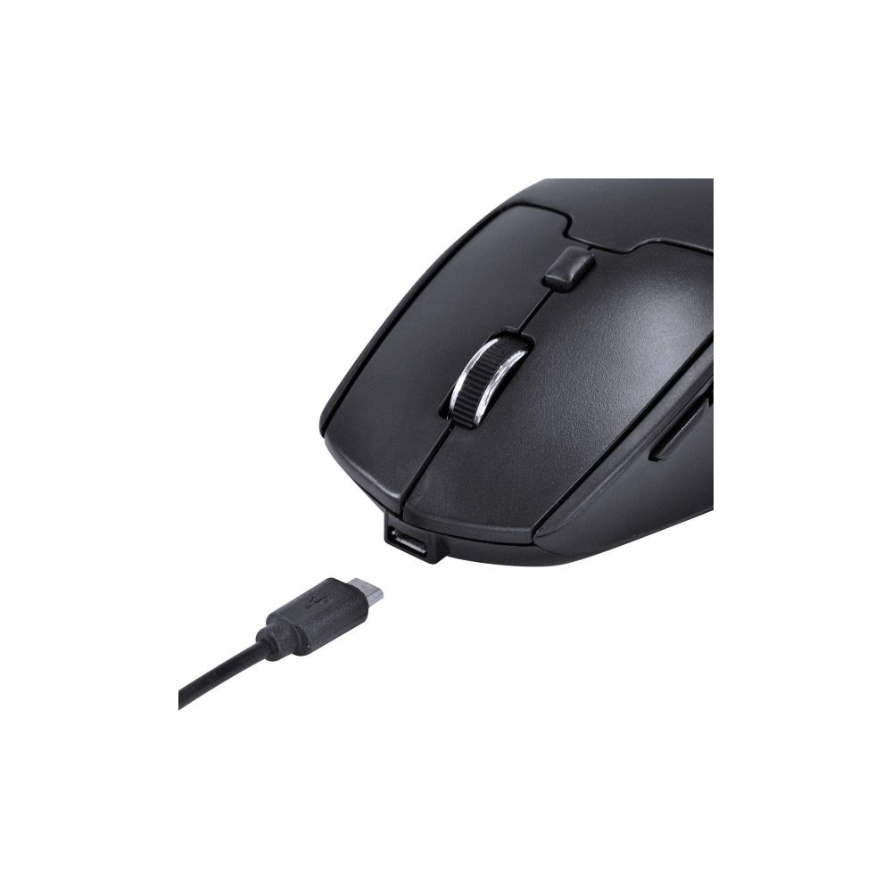 Mouse Sem Fio Wireless Recarregável Preto PM200 - Vinik